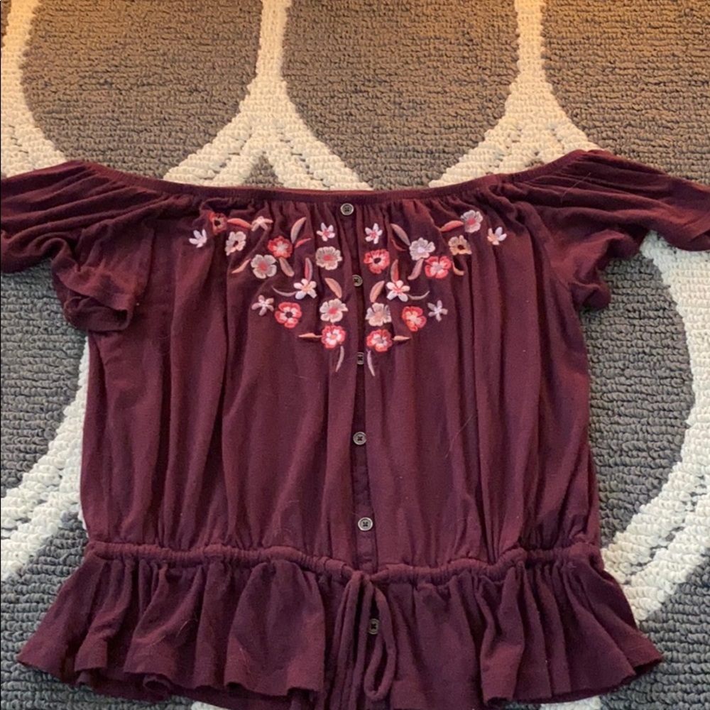 Aeropostale off the shoulder shirt